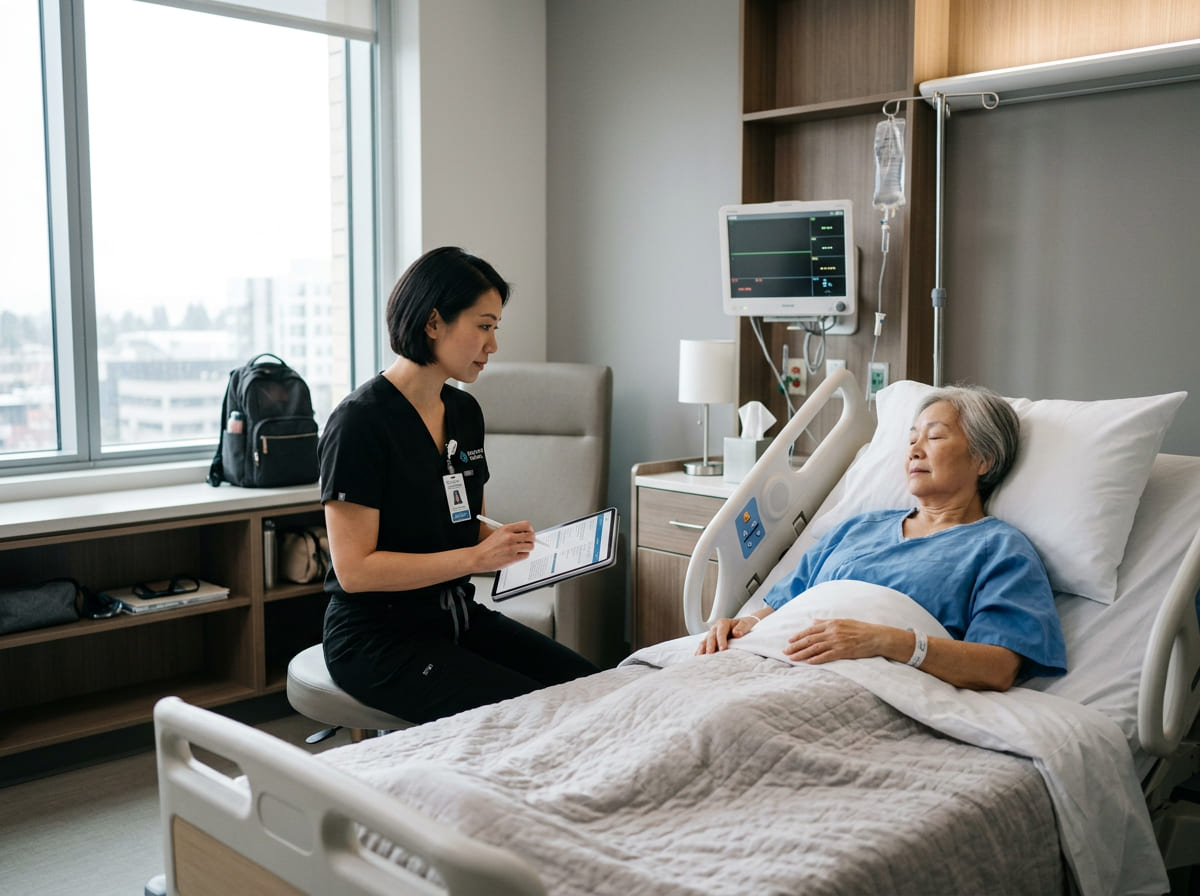 When Is Hospital Bedside Support Considered in Patient Care Planning
